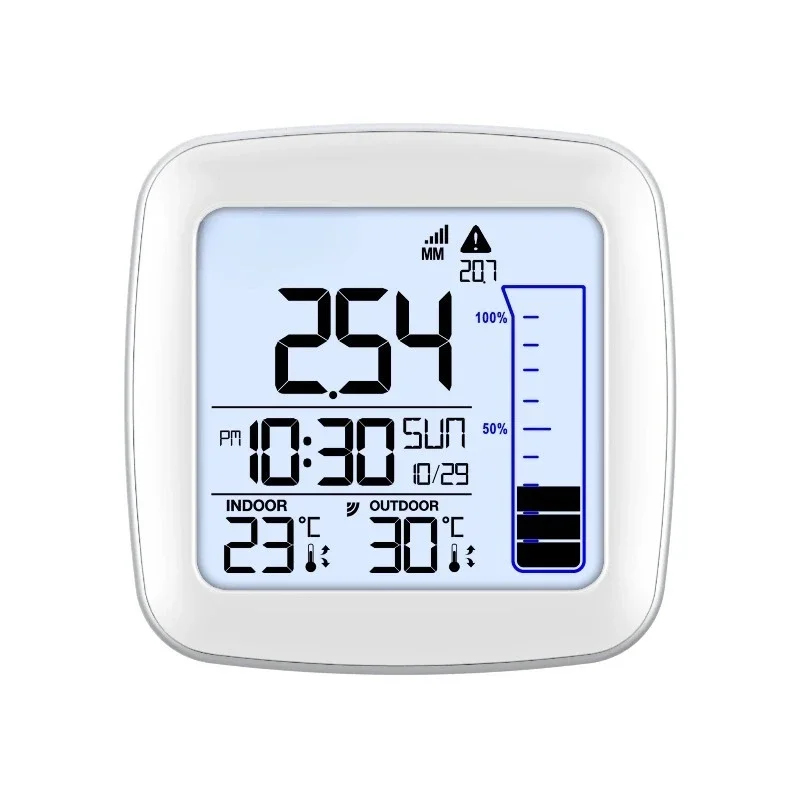 Rain Gauge Digital - Medidor de Temperatura Digital para Interiores