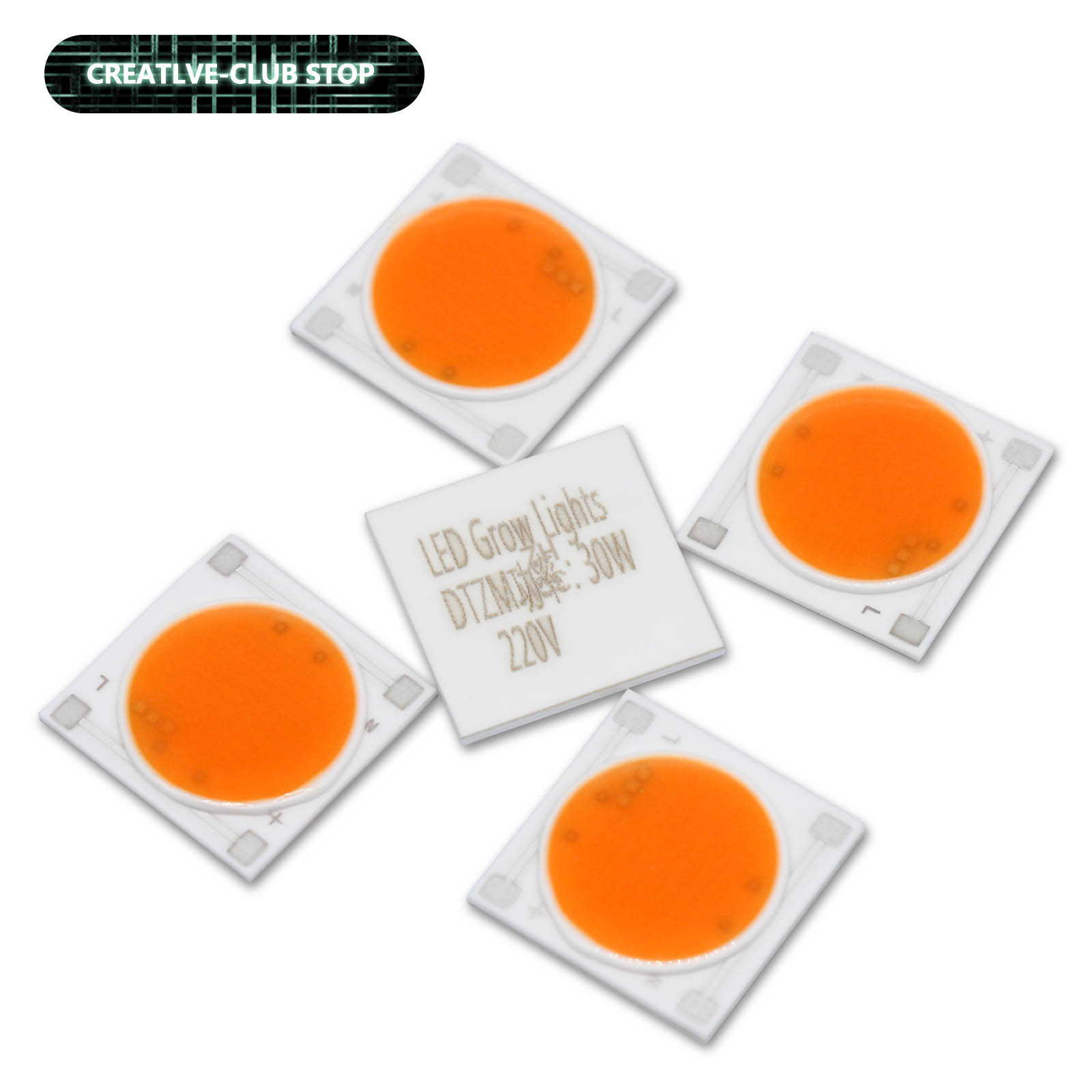 Plant Grow Light Full Spectrum - 5 uds Base de cerámica LED