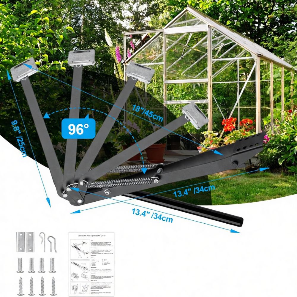 Automated Greenhouse Vent - Abridor automático de ventanas para invernaderos,