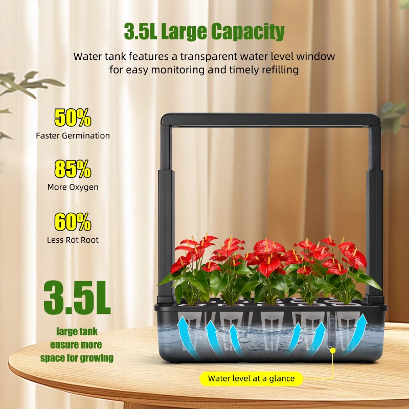 Smart Garden Youtube - Sistema de jardín inteligente hidropónico LED