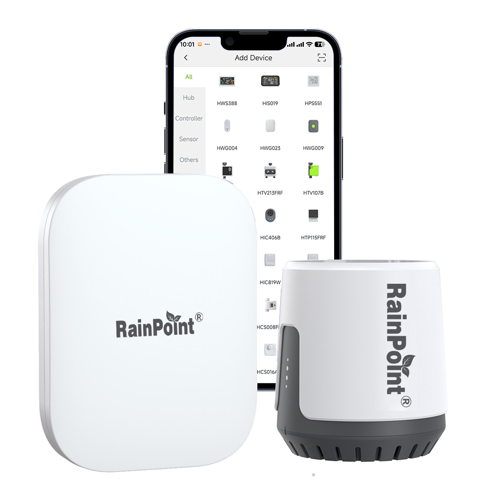 Rain Gauge Digital - RAINPOINT - Pluviómetro Digital Inalámbrico con