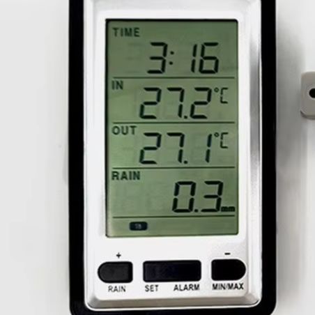 Rain Gauge Digital - Estación meteorológica digital inalámbrica con transmisión