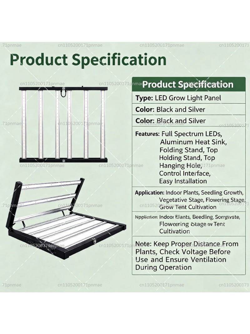 Lámpara de Cultivo Plegable de - Plant Grow Light Full Spectrum reseña y precio