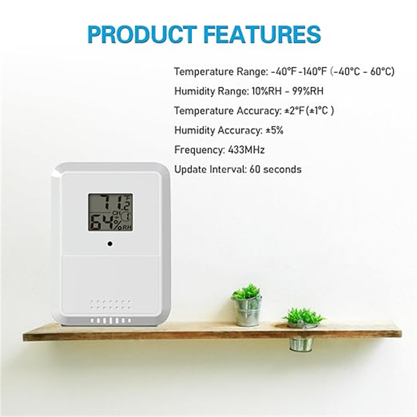 Monitor Inalámbrico de Tempera - Rain Gauge Digital reseña y precio