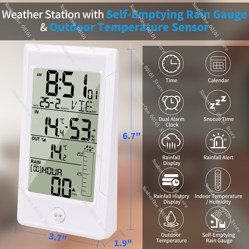 Estación Meteorológica Inalámb - Rain Gauge Digital reseña y precio