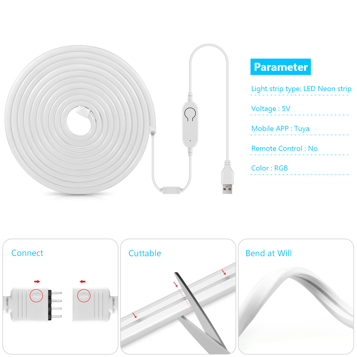 Wifi Tuya Smart Life RGB USB t - Smart Garden Youtube reseña y precio
