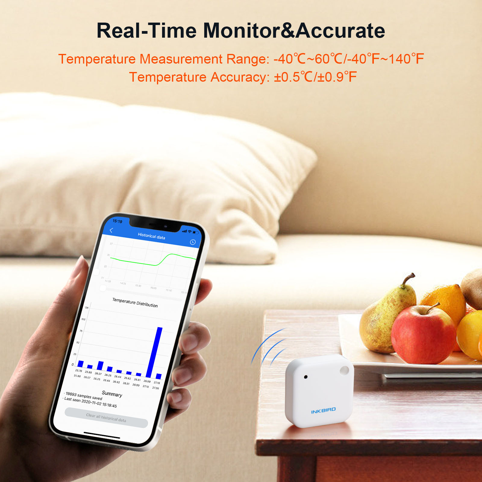 INKBIRD IBS-TH2 Sensor de temp - Rain Gauge Digital reseña y precio