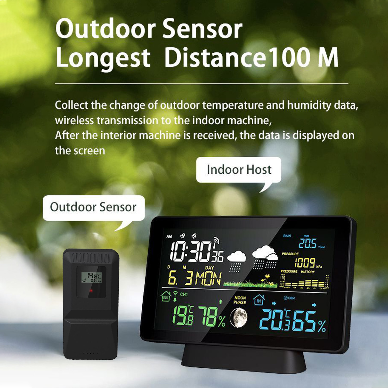 Estación meteorológica inalámb - Rain Gauge Digital reseña y precio